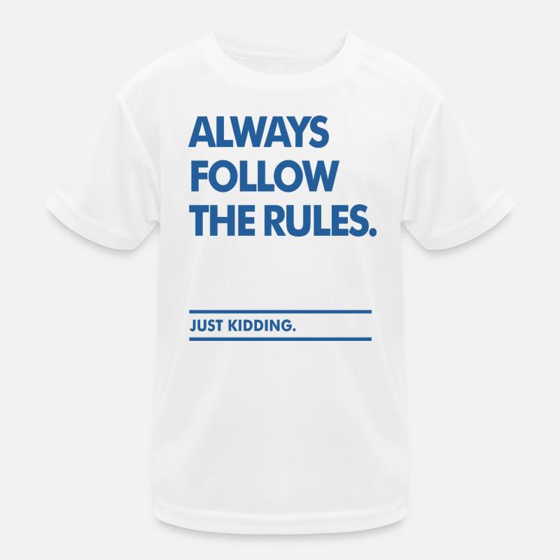 Follow the Rules Kids Functional T-Shirt