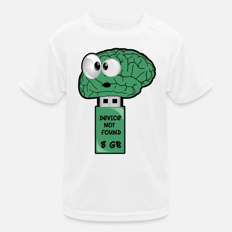 Brain USB Flash Drive Kids Functional T-Shirt