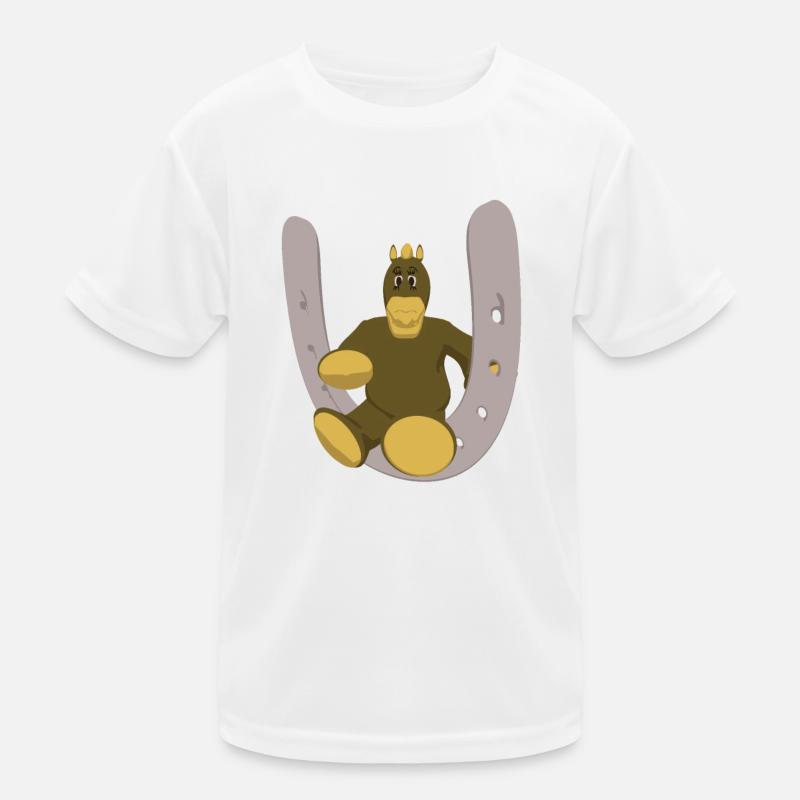 Cheval en fer à cheval T-shirt sport Enfant