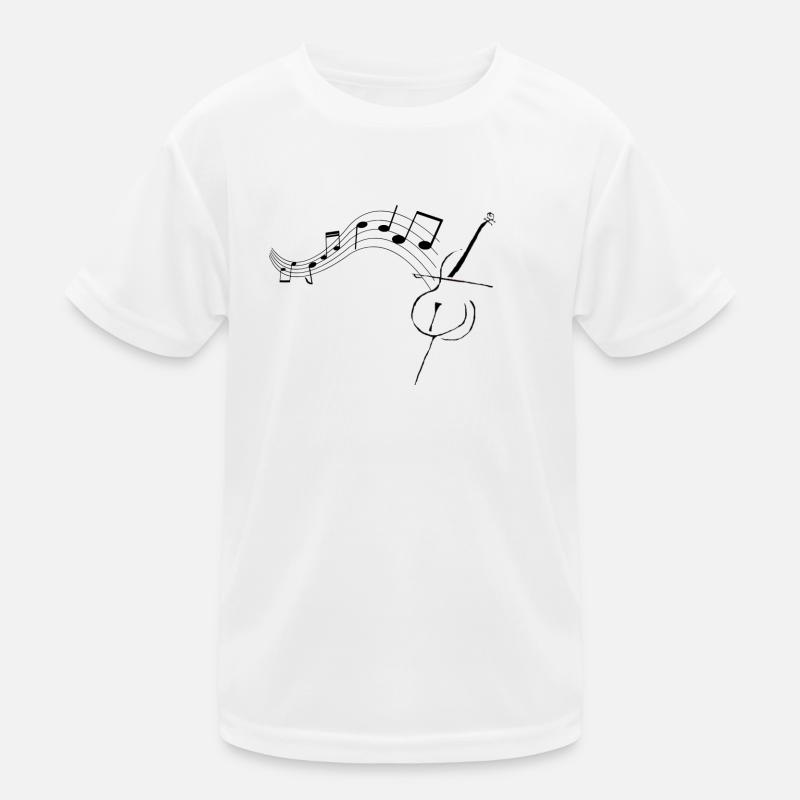Violoncelle avec notes1 T-shirt sport Enfant
