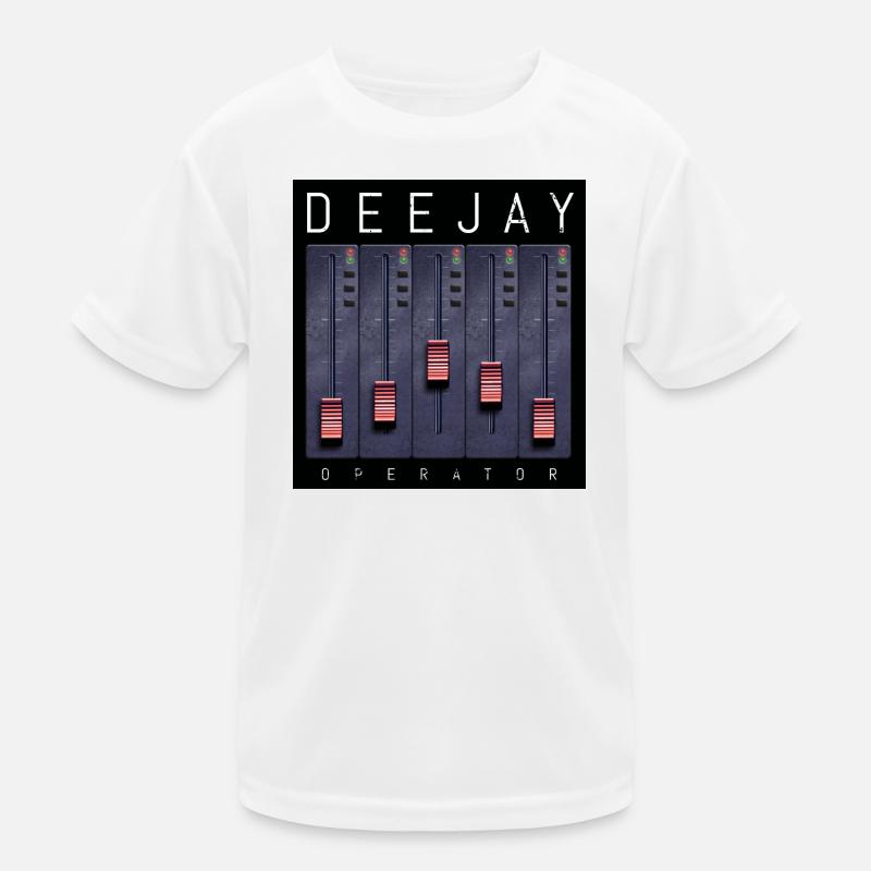 Deejay Operator Fader Design Kids Functional T-Shirt