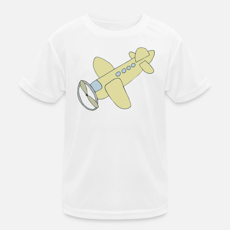 flugzeug comic Kinder Funktions-T-Shirt