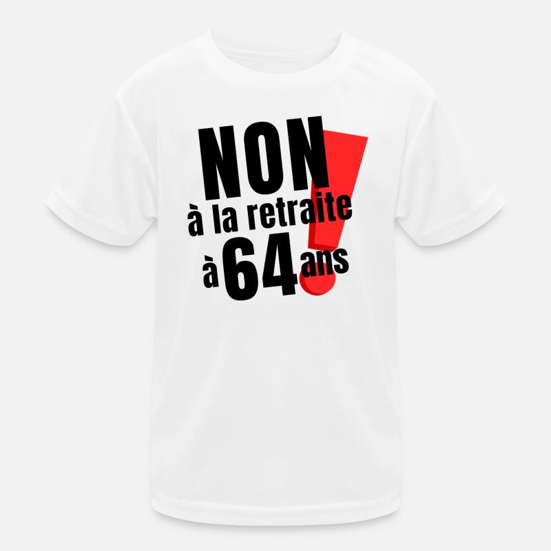 réforme des retraites, retraité, retraitée T-shirt sport Enfant