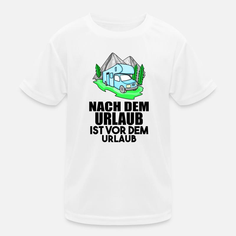 Urlaub Wohnwagen Geschenk Geschenkidee Kinder Funktions-T-Shirt
