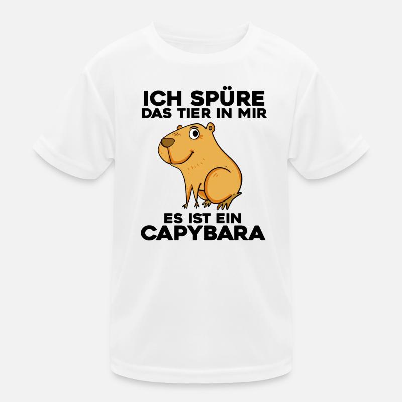 Capybara Wasserschwein Spruch Geschenk Kinder Funktions-T-Shirt
