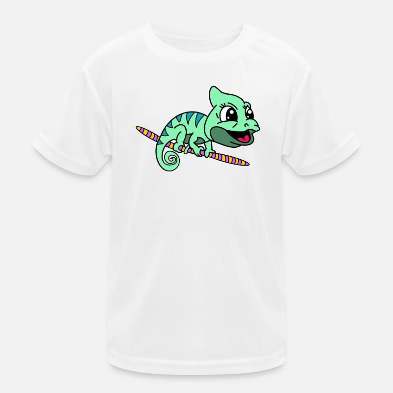 Chamäleon Kinder Funktions-T-Shirt