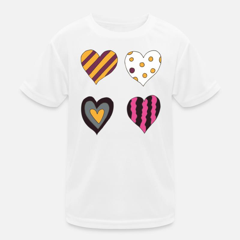 herzen variation vierte Kinder Funktions-T-Shirt