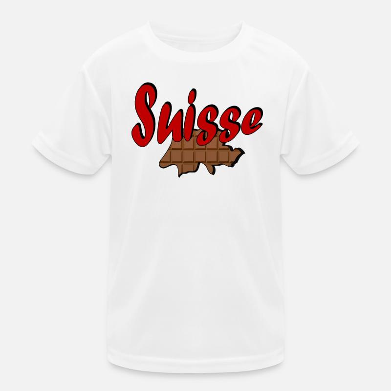 Schweiz Schokolade Kinder Funktions-T-Shirt