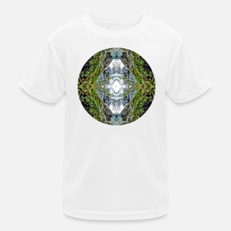 Natur Mandala Neuseeland Kinder Funktions-T-Shirt