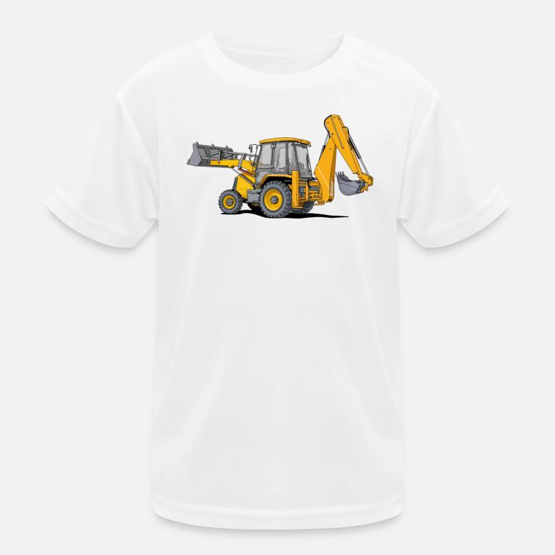 Baggerlader Traktor Kinder Funktions-T-Shirt