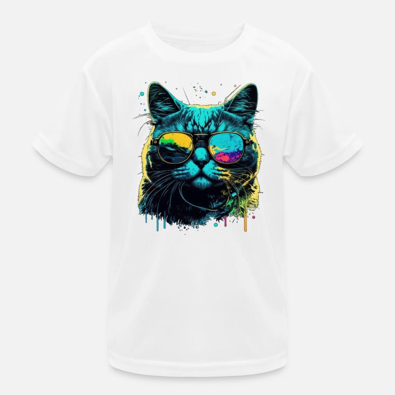 Cool cat Kinder Funktions-T-Shirt