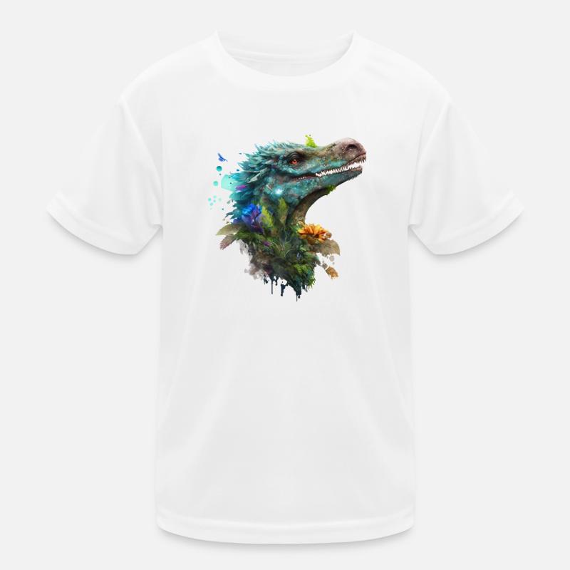Vélociraptor bleu T-shirt sport Enfant