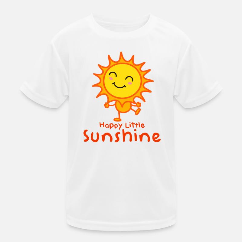 Fröhlicher Sonnenstrahl Kinderdesign Kinder Funktions-T-Shirt