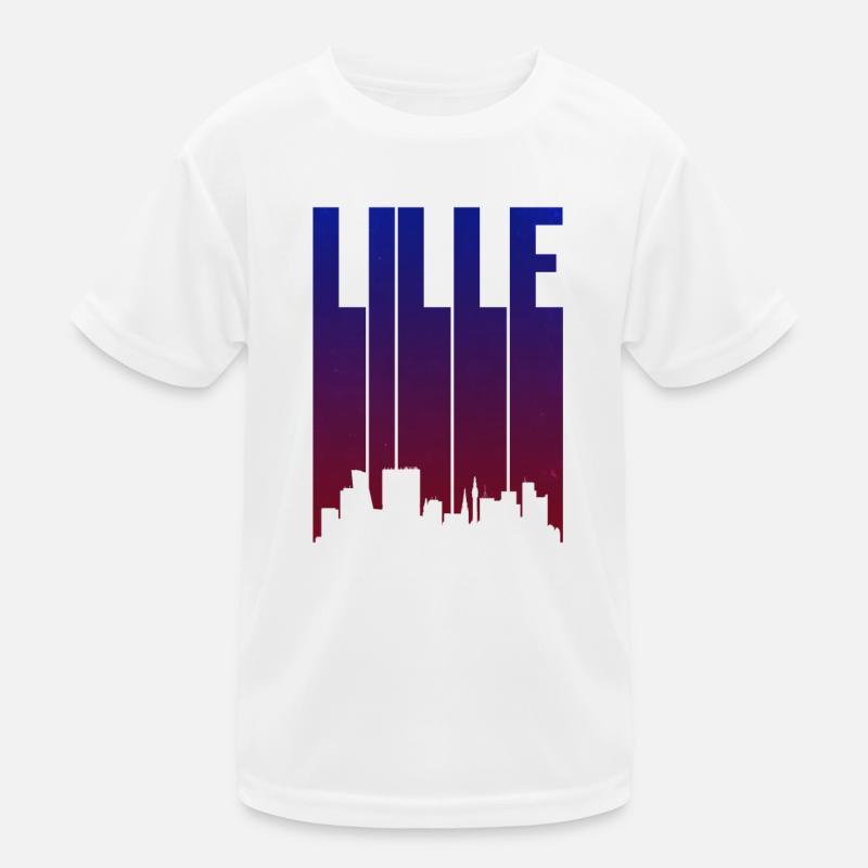 Lille Skyline Gradient Kinder Funktions-T-Shirt