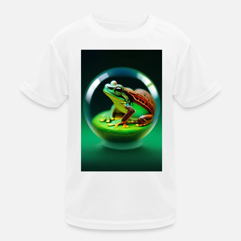 Frosch in einer Kugel Kinder Funktions-T-Shirt