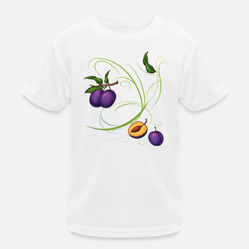 Pflaumen, Obst Kinder Funktions-T-Shirt