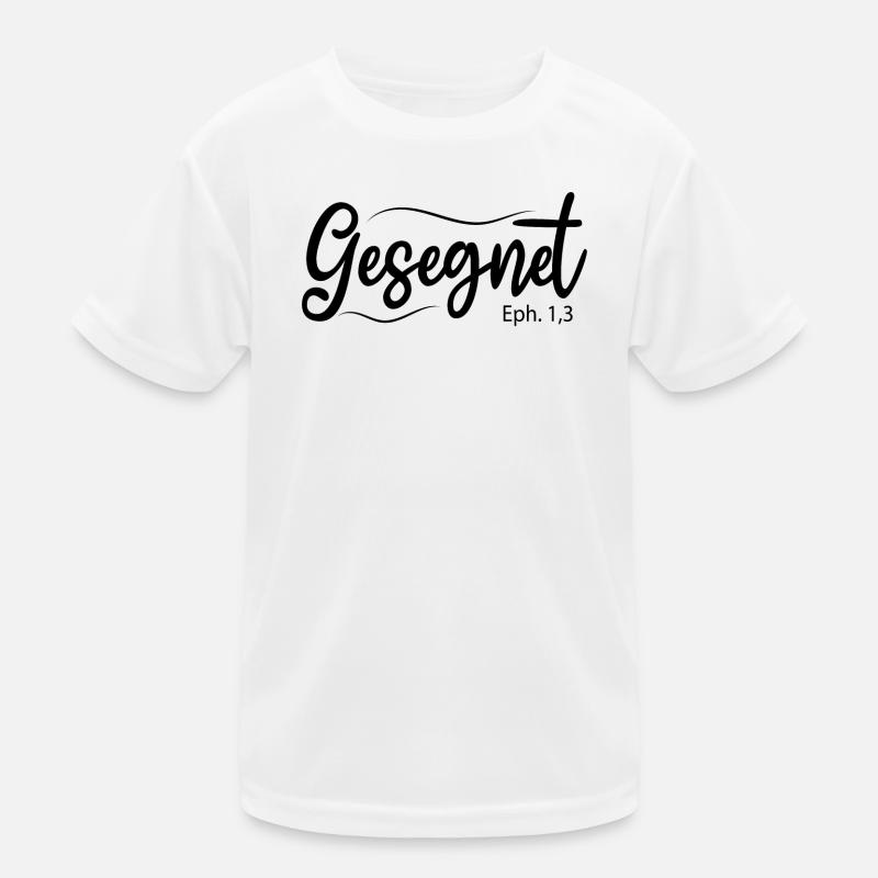 Gesegnet, Bibelvers Kinder Funktions-T-Shirt