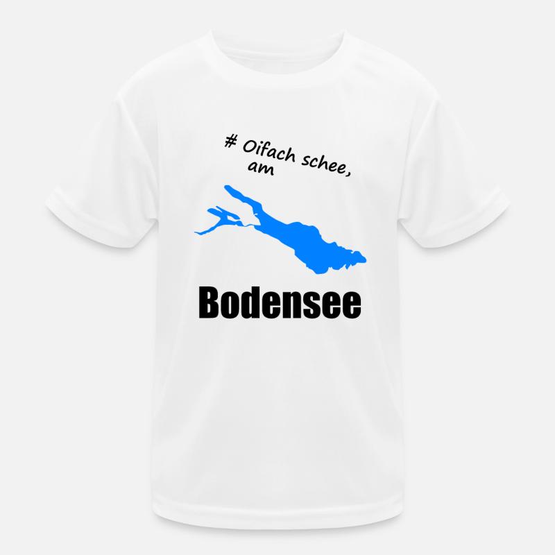 # Oifach schee, am Bodensee Kinder Funktions-T-Shirt
