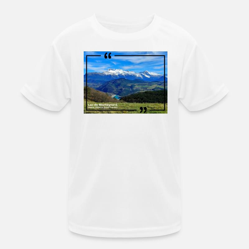 Der Monteynard-See 120323 Kinder Funktions-T-Shirt