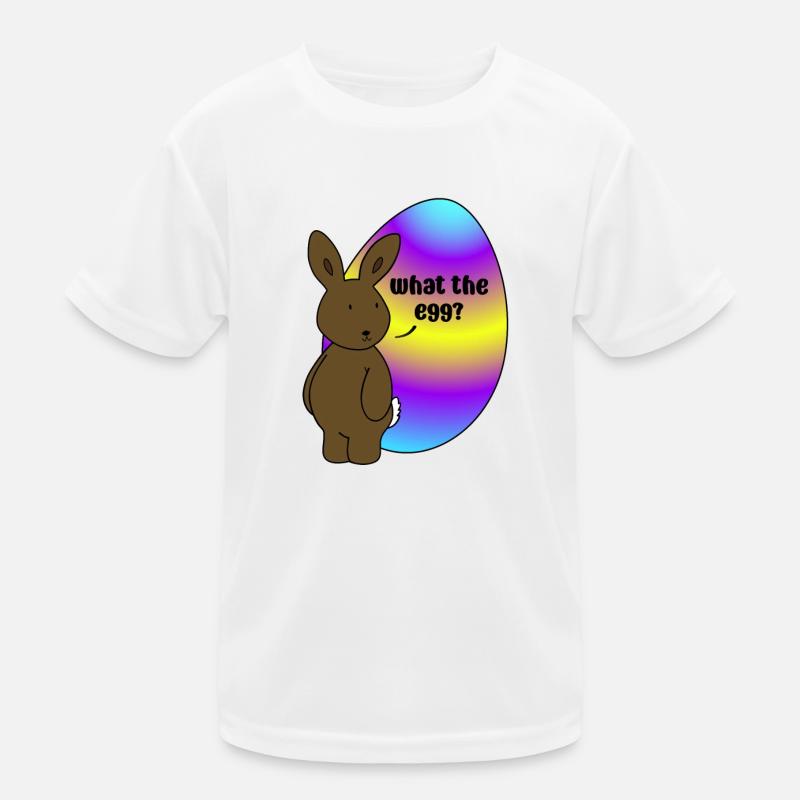 Joyeuses Pâques - Lapin de Pâques avec œuf de Pâques T-shirt sport Enfant