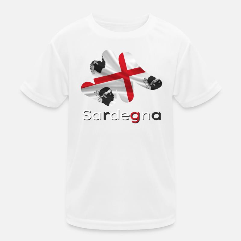 Flag Sardinia Kids Functional T-Shirt