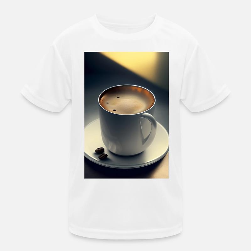 Café, grains de café T-shirt sport Enfant