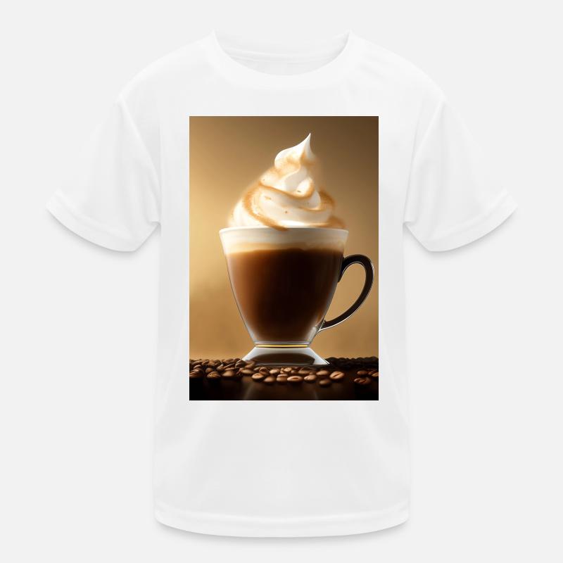 Coffee, coffee beans Kids Functional T-Shirt