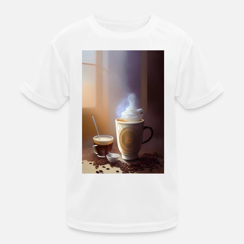 Coffee, coffee beans Kids Functional T-Shirt