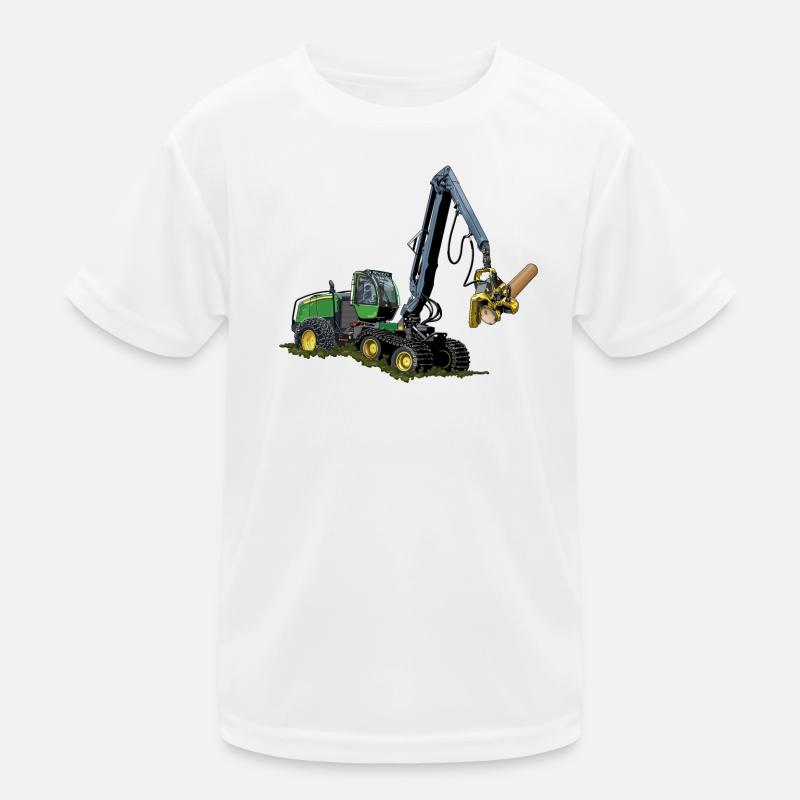 Moissonneuse-batteuse, Moissonneuse-batteuse - T-shirt sport Enfant - blanc
