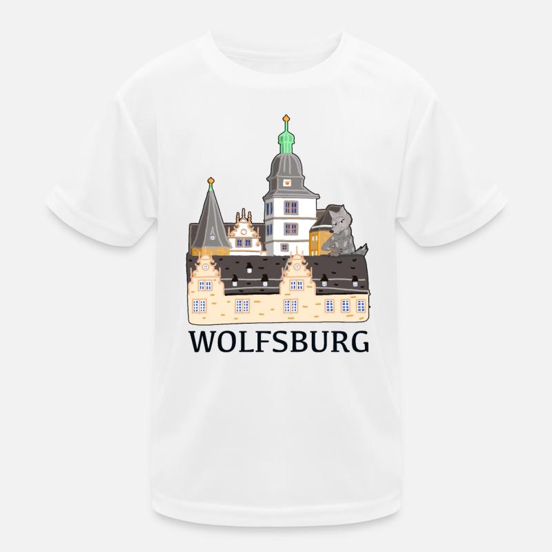 Wolfsburg, Schloss Kinder Funktions-T-Shirt