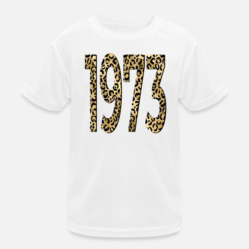 Birthday 1973 Leopard Print Kids Functional T-Shirt