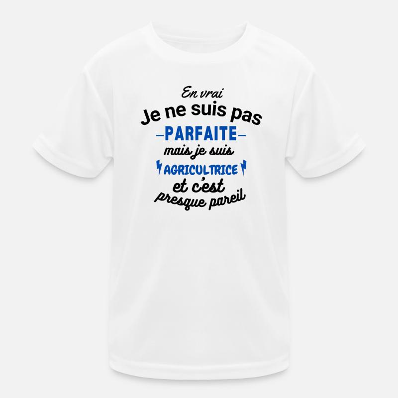 Pas parfaite mais Agricultrice T-shirt sport Enfant