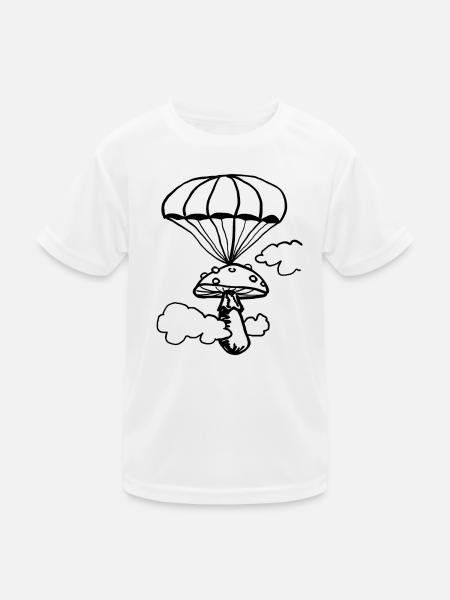 Floating fungus - Kids Functional T-Shirt - white - Front