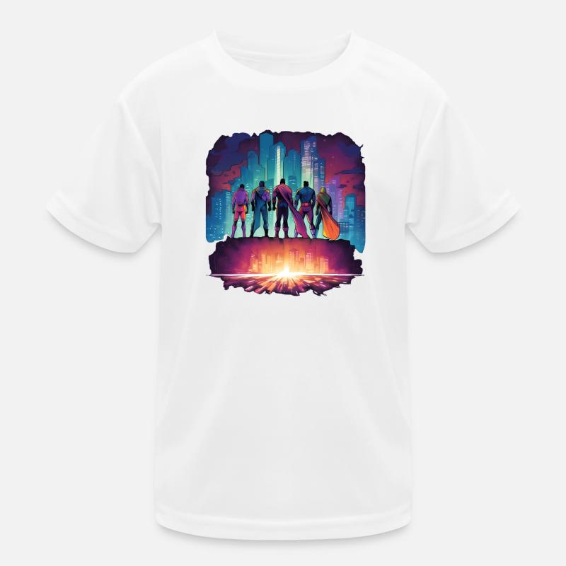 Superhelden Kinder Funktions-T-Shirt