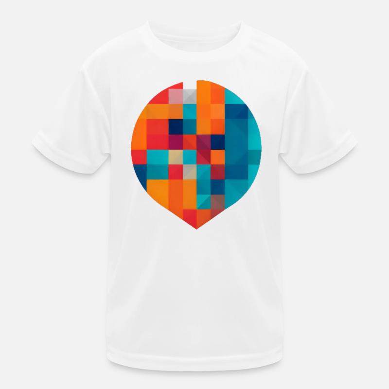 Bunte Geometrie Kinder Funktions-T-Shirt