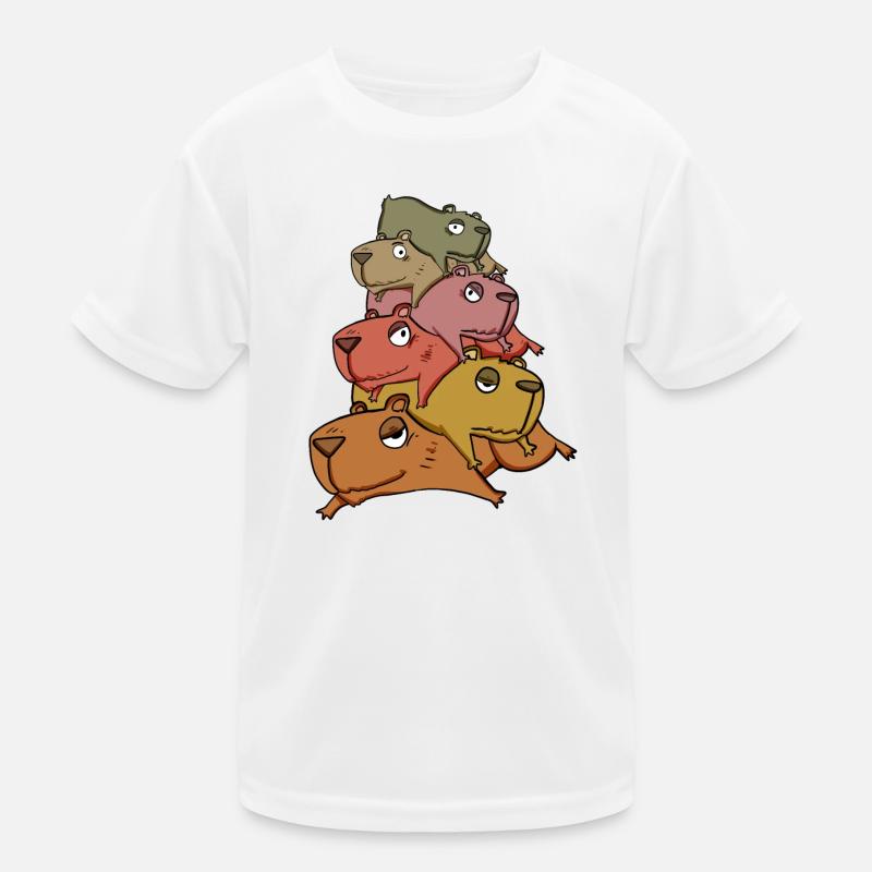 Capybara pile capybara T-shirt sport Enfant