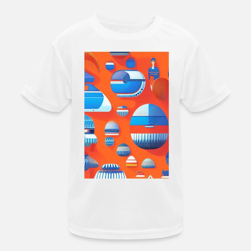 Abstrakte Kunst Kinder Funktions-T-Shirt