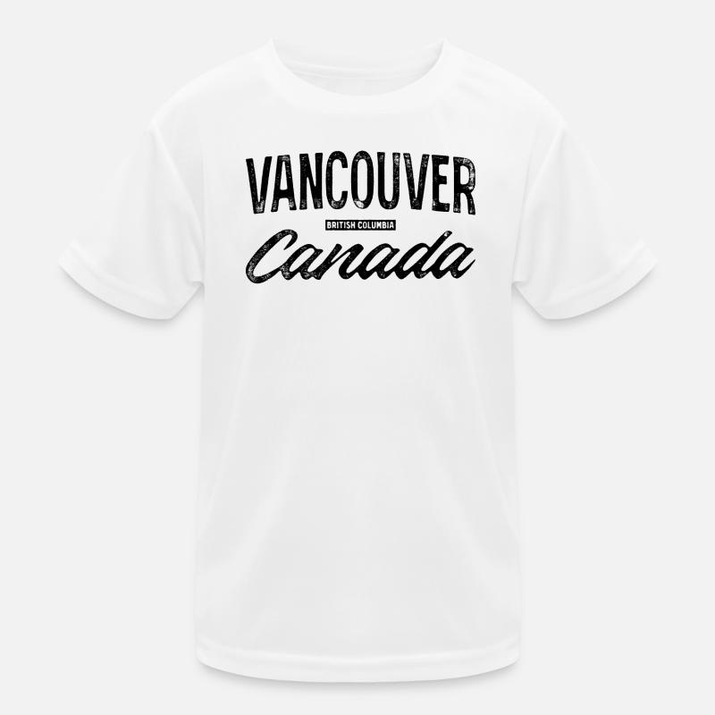 Vancouver, Canada, Rétro Lettering Design T-shirt sport Enfant