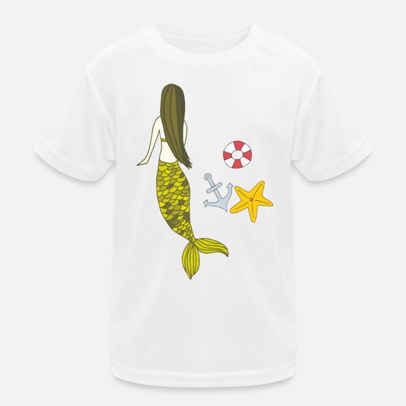 meerjungfrau sommerzeit Kinder Funktions-T-Shirt