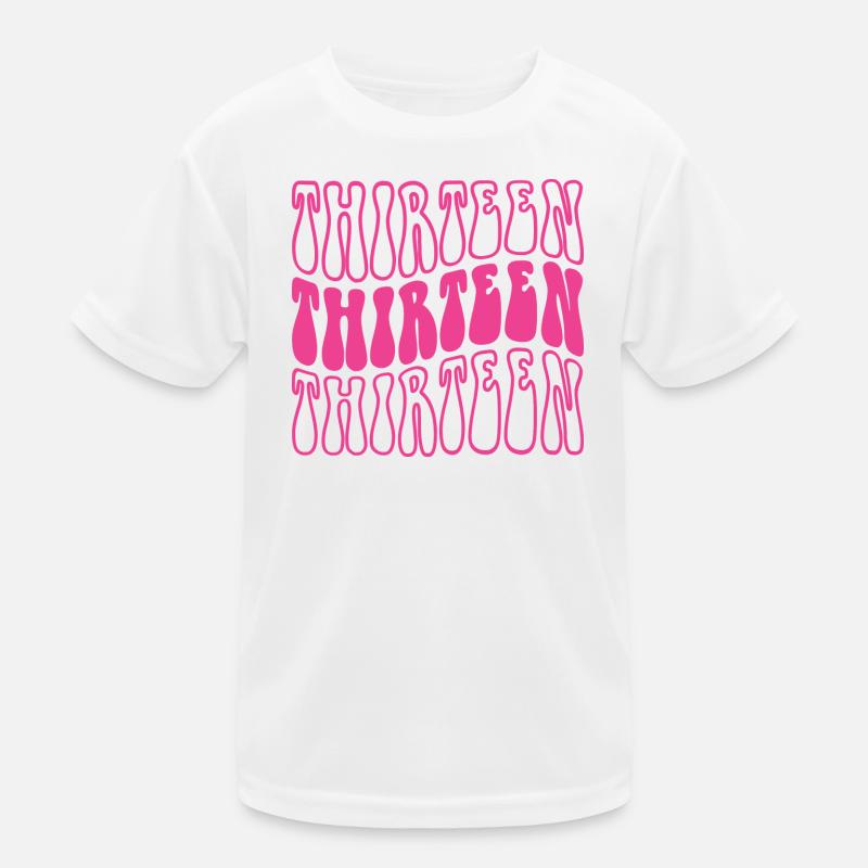 Treize filles de 13e anniversaire 13 ans T-shirt sport Enfant