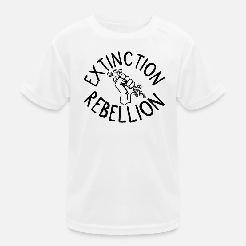 Extinction Rebellion Faust mit Knospe Kinder Funktions-T-Shirt