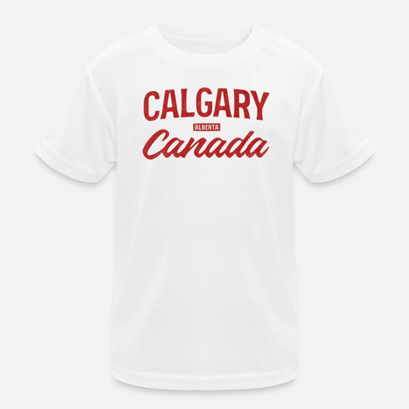 Calgary, Canada, Lettrage vintage T-shirt sport Enfant