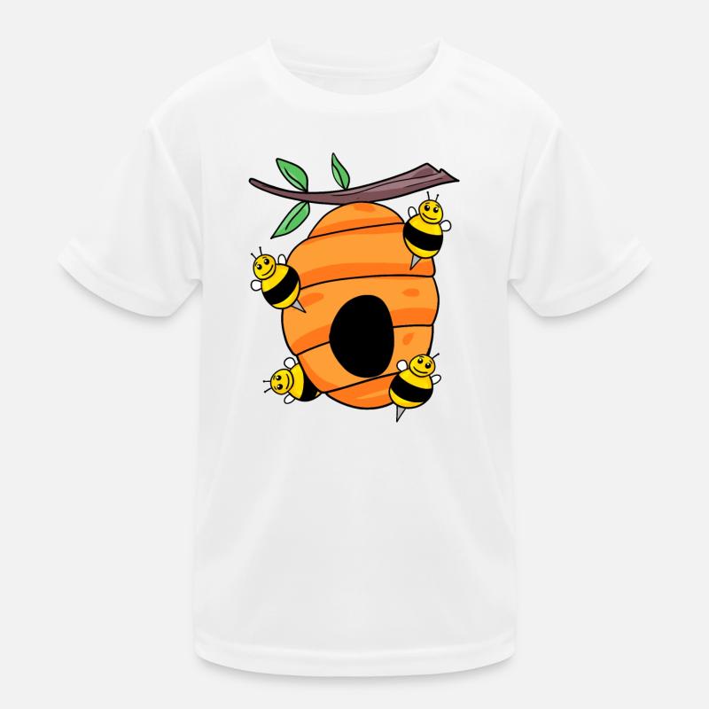 Bee bees bee nest wasps wasp nest nest Kids Functional T-Shirt