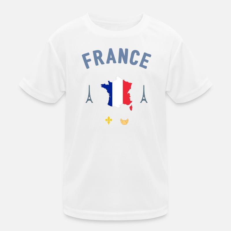 Frankreich Kinder Funktions-T-Shirt