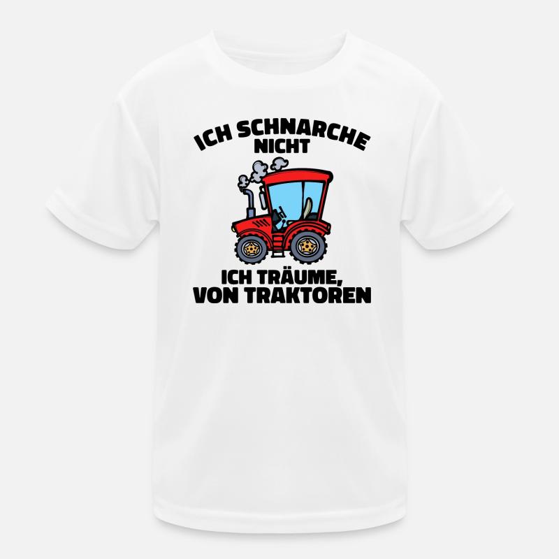 Traktor Statement Fahrzeug Ackerbau Biobauer Kinder Funktions-T-Shirt