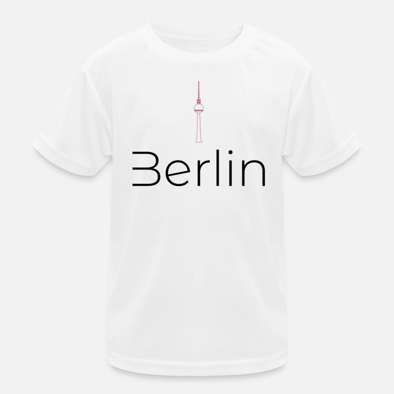 Berliner Fernsehturm Silhouette Kinder Funktions-T-Shirt