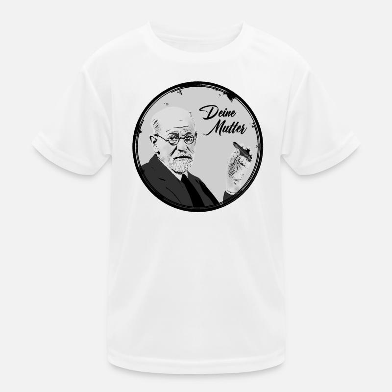 Deine Mutter Freud - Kinder Funktions-T-Shirt - Weiß