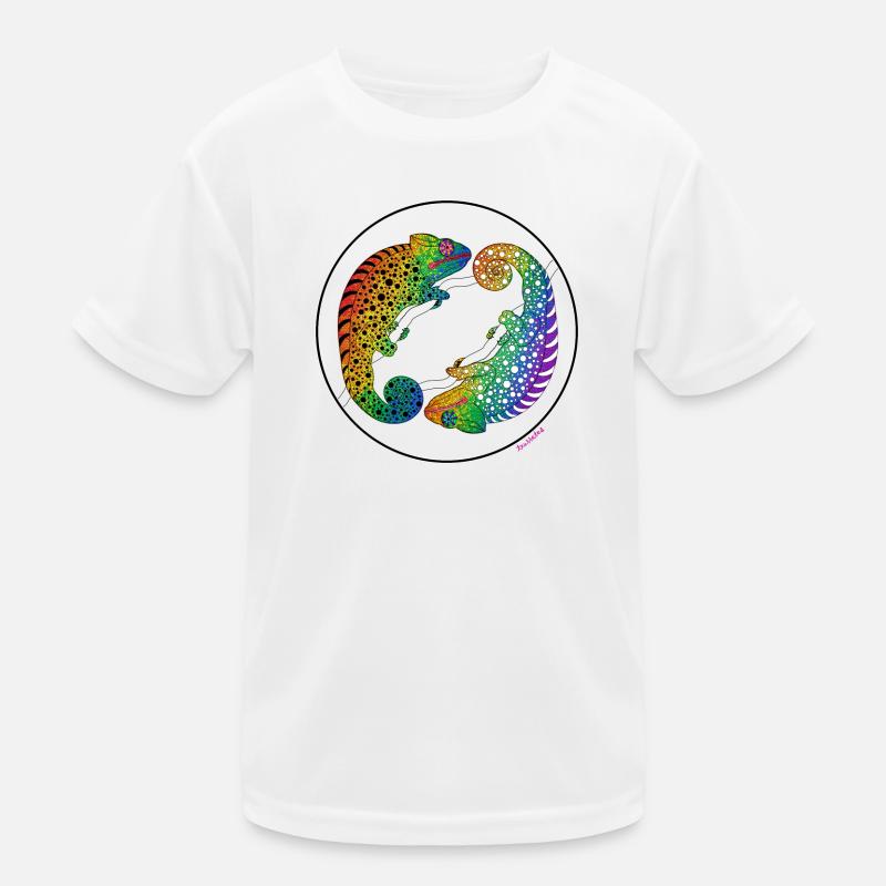 Pride-Chamäleon Kinder Funktions-T-Shirt