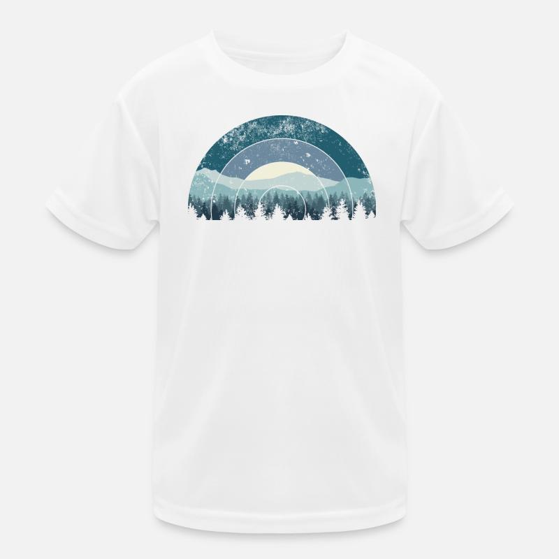 Blue Arc Forest Landschaft Kinder Funktions-T-Shirt