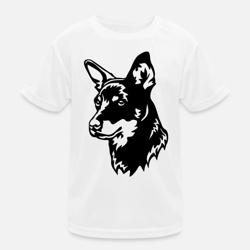 Lancashire Heeler Kopf Kinder Funktions-T-Shirt